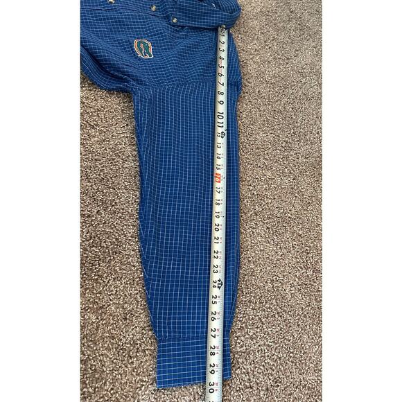 Antigua Blue/White Univ. of Florida Gators Logo, Long Sleeve Button Down- S - Picture 9 of 9